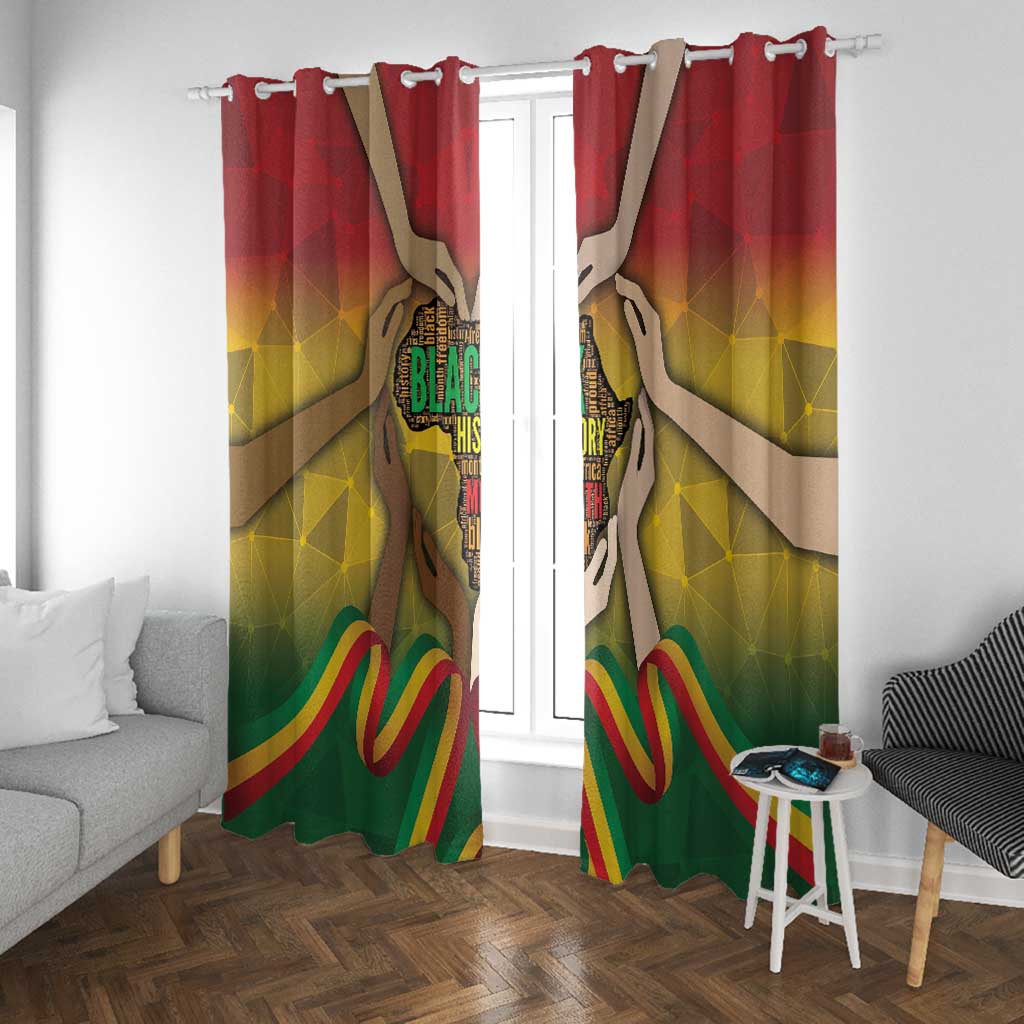 Black History Month Window Curtain I Am Black