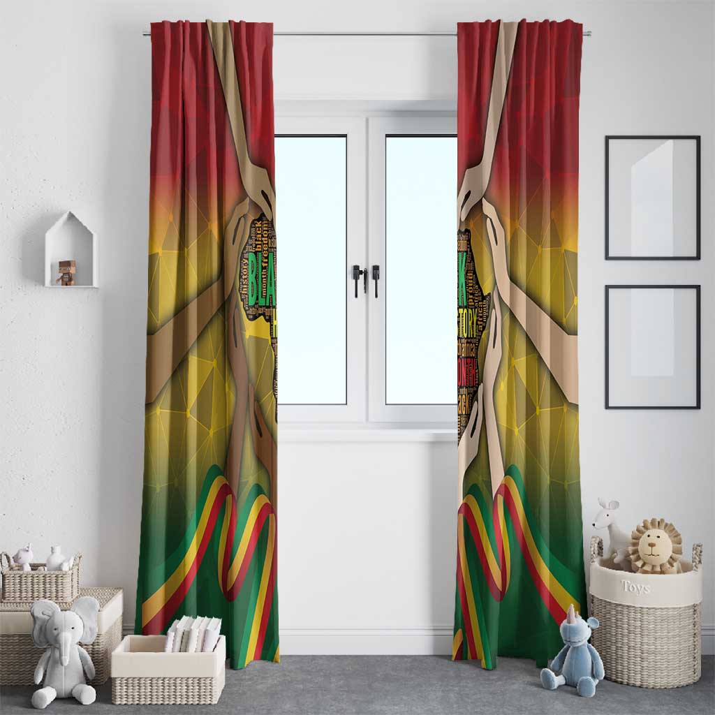 Black History Month Window Curtain I Am Black