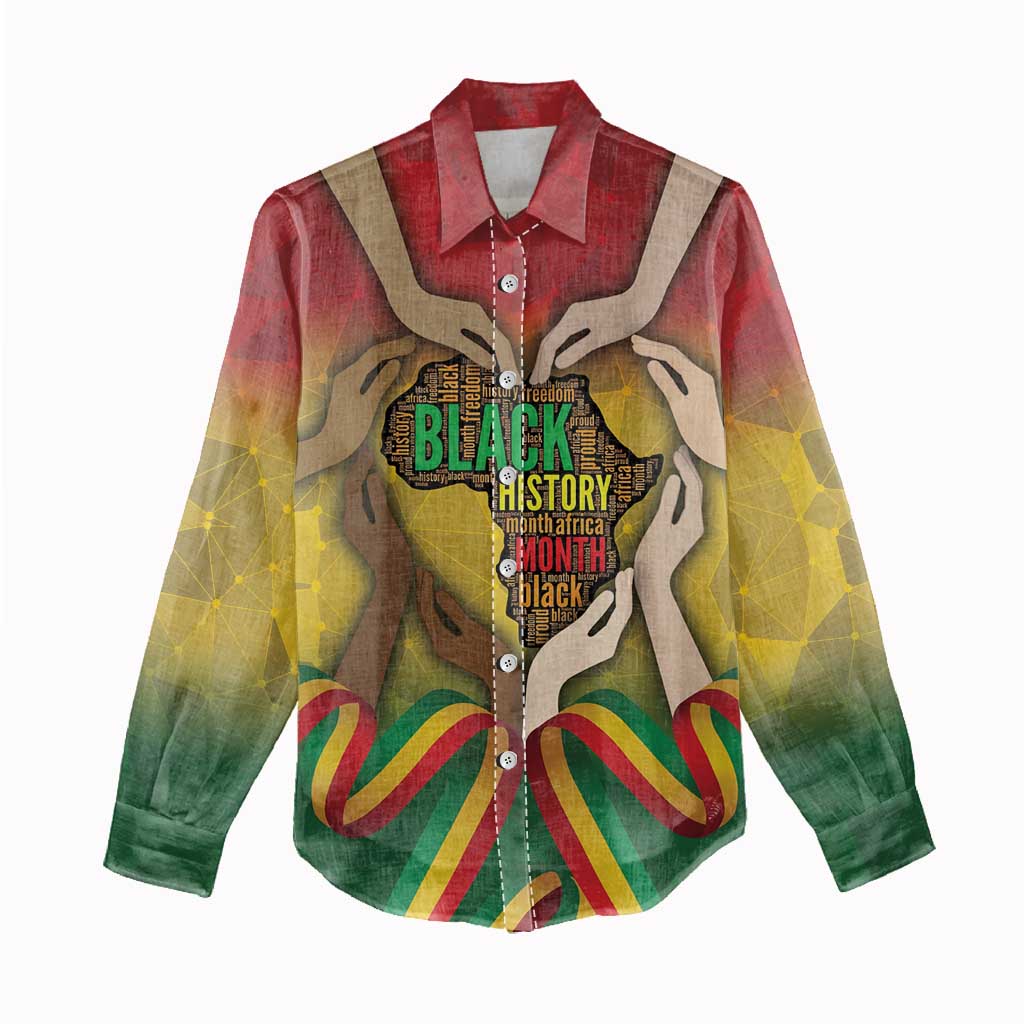 Black History Month Women Casual Shirt I Am Black