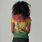 Black History Month Women V-Neck T-Shirt I Am Black