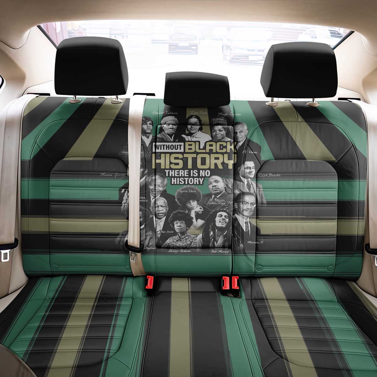 Black History Month Back Car Seat Cover Civil Rights Leaders