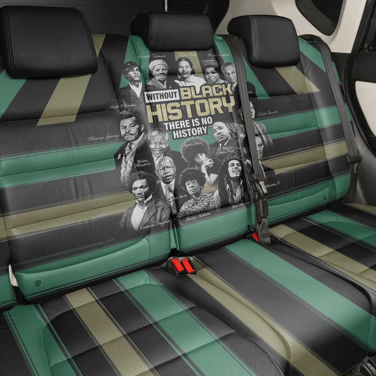 Black History Month Back Car Seat Cover Civil Rights Leaders