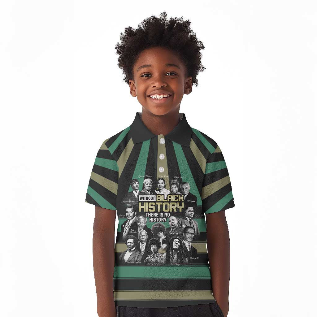 Black History Month Kid Polo Shirt Civil Rights Leaders