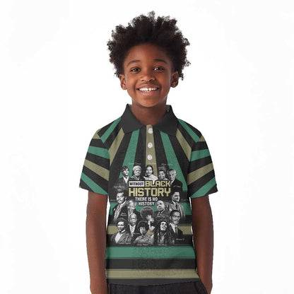 Black History Month Kid Polo Shirt Civil Rights Leaders