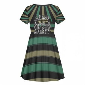 Black History Month Kid Short Sleeve Dress Civil Rights Leaders