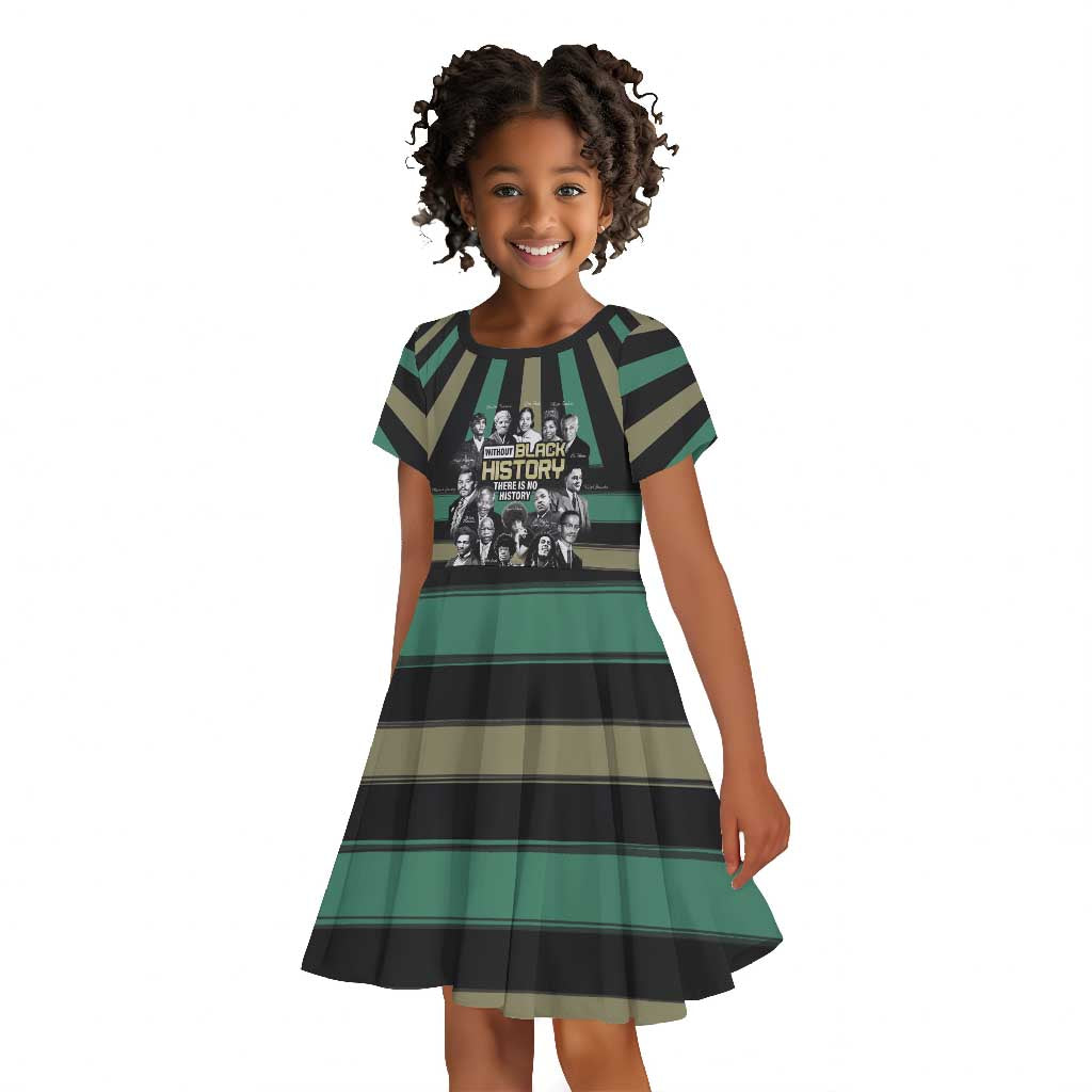 Black History Month Kid Short Sleeve Dress Civil Rights Leaders