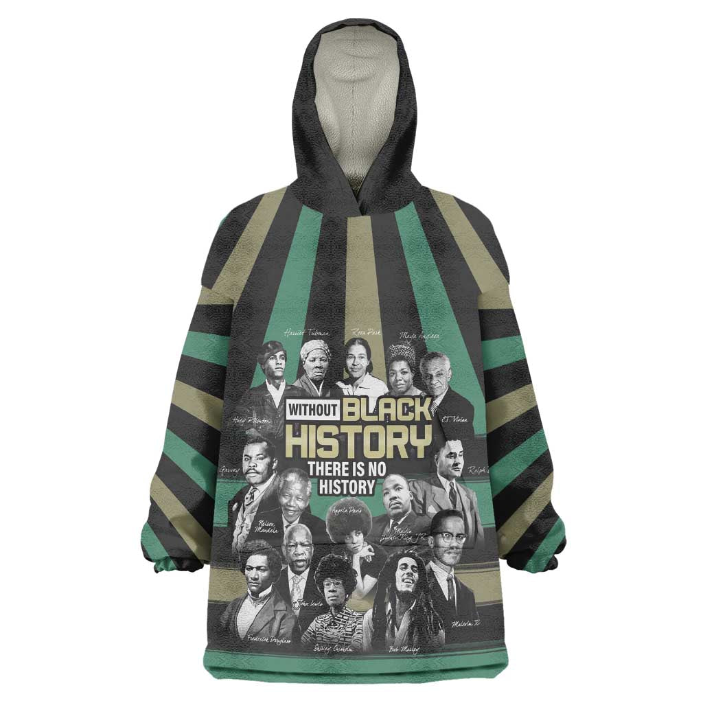 Black History Month Kid Wearable Blanket Hoodie Civil Rights Leaders
