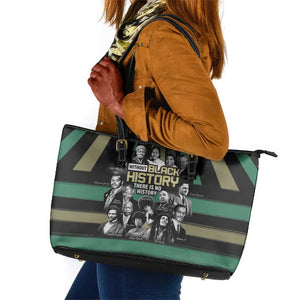 Black History Month Leather Tote Bag Civil Rights Leaders