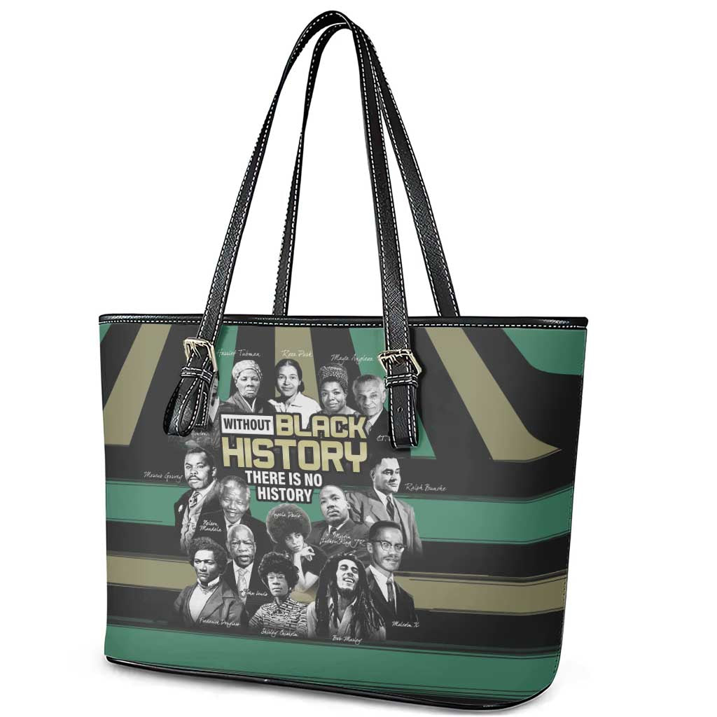 Black History Month Leather Tote Bag Civil Rights Leaders