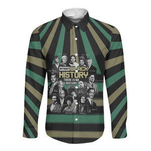 Black History Month Long Sleeve Button Shirt Civil Rights Leaders