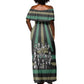 Black History Month Off Shoulder Maxi Dress Civil Rights Leaders