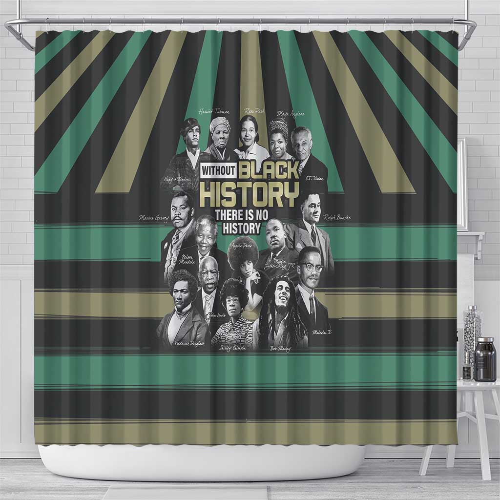 Black History Month Shower Curtain Civil Rights Leaders