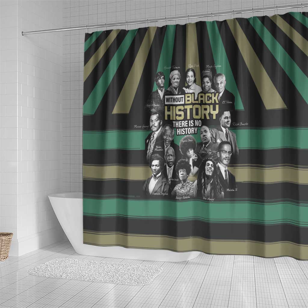 Black History Month Shower Curtain Civil Rights Leaders