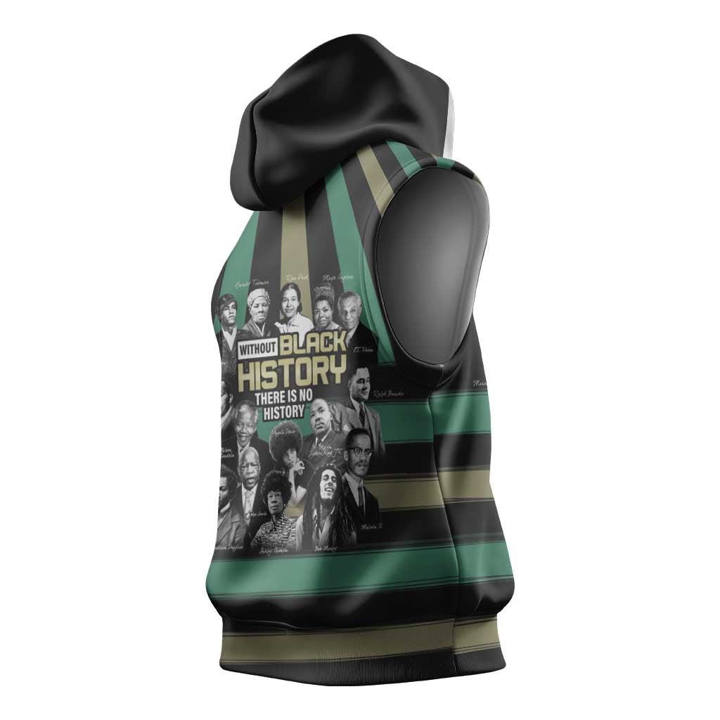 Black History Month Sleeveless Hoodie Civil Rights Leaders - African Pride