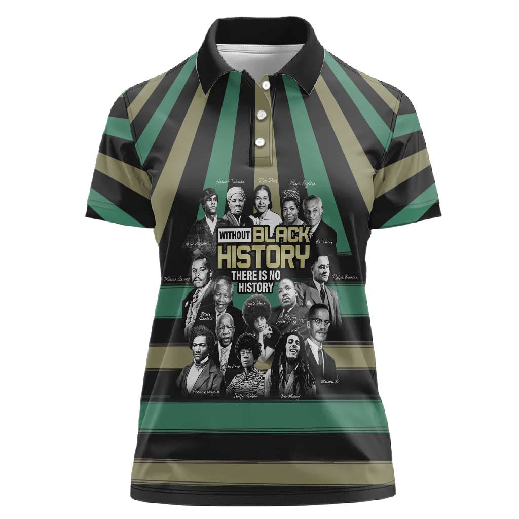 Black History Month Women Polo Shirt Civil Rights Leaders