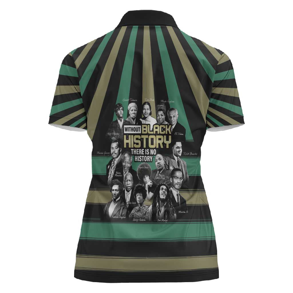 Black History Month Women Polo Shirt Civil Rights Leaders