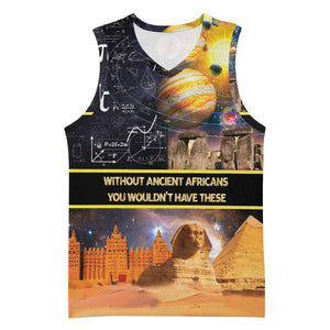 Afro Egyptian Pyramids Basketball Jersey Ancient African Achievements Galaxy - African Pride