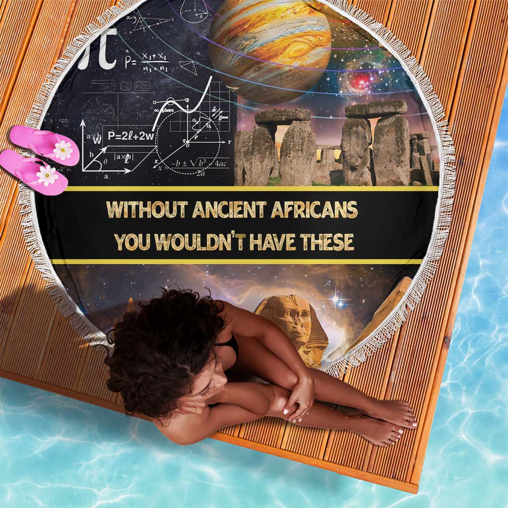Afro Egyptian Pyramids Beach Blanket Ancient African Achievements Galaxy
