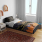 Afro Egyptian Pyramids Bedding Set Ancient African Achievements Galaxy