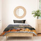 Afro Egyptian Pyramids Bedding Set Ancient African Achievements Galaxy