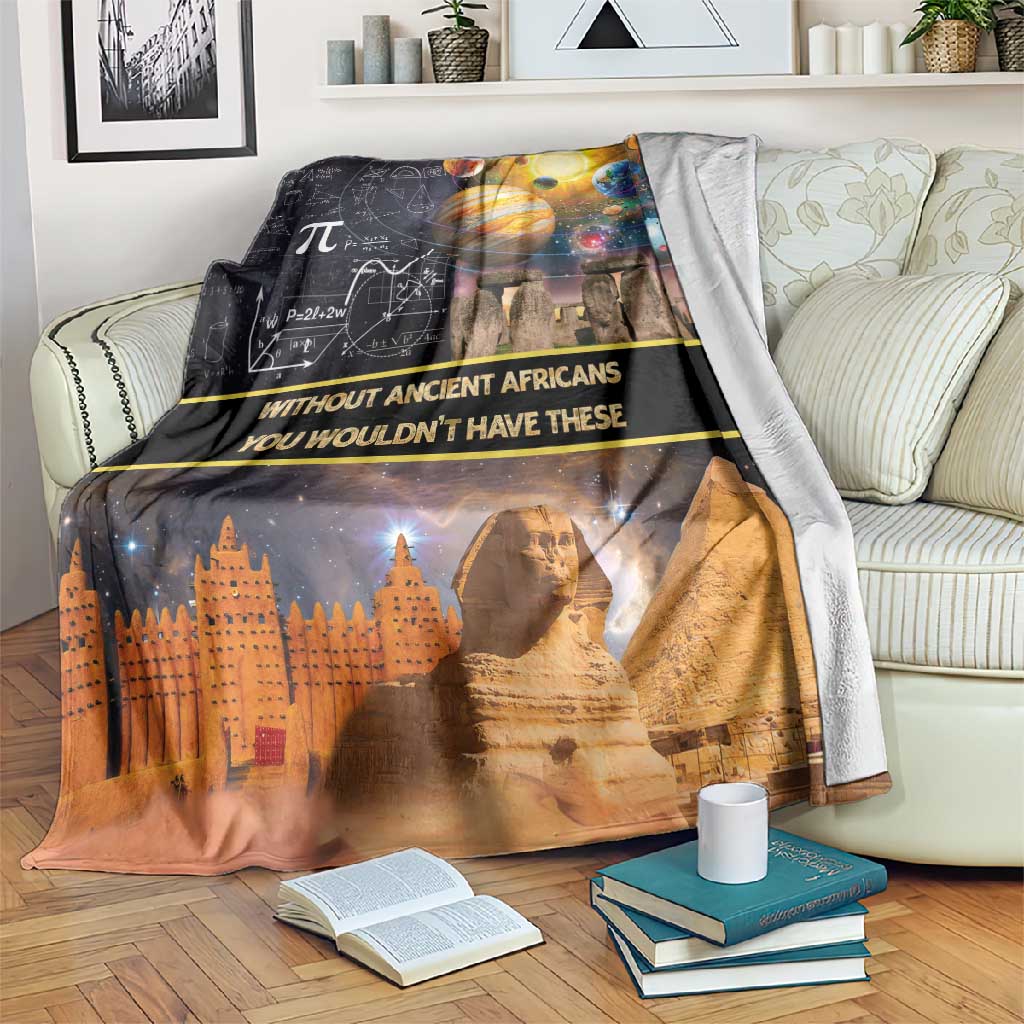 Afro Egyptian Pyramids Blanket Ancient African Achievements Galaxy