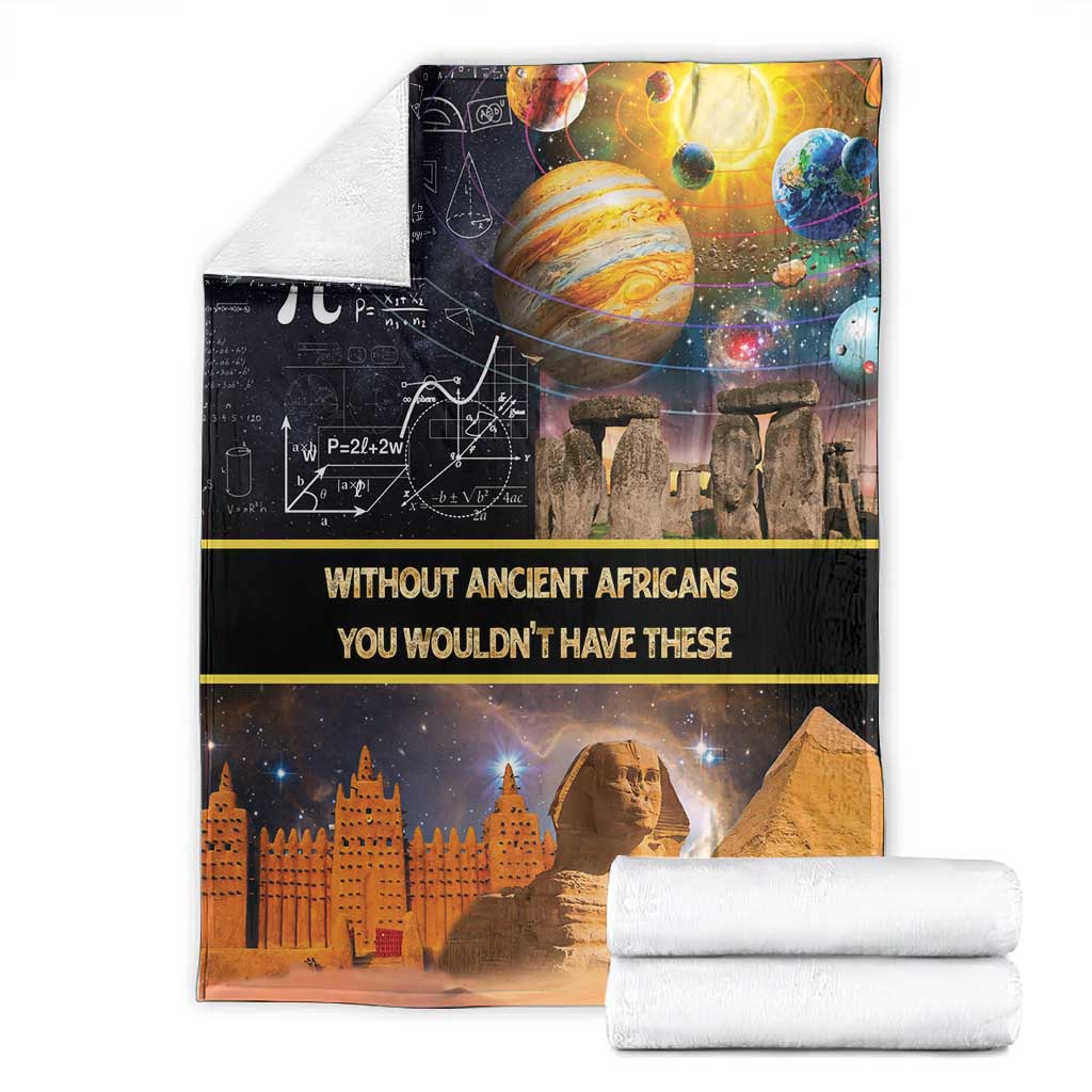 Afro Egyptian Pyramids Blanket Ancient African Achievements Galaxy