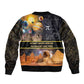 Afro Egyptian Pyramids Bomber Jacket Ancient African Achievements Galaxy
