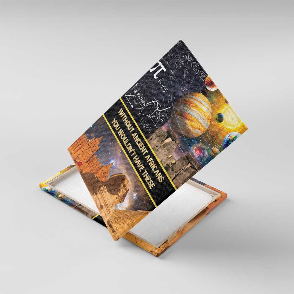 Afro Egyptian Pyramids Canvas Wall Art Ancient African Achievements Galaxy