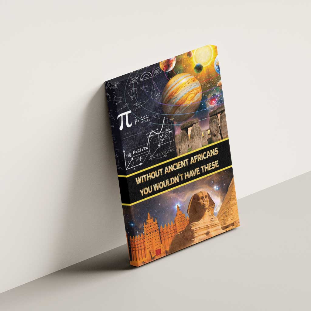 Afro Egyptian Pyramids Canvas Wall Art Ancient African Achievements Galaxy