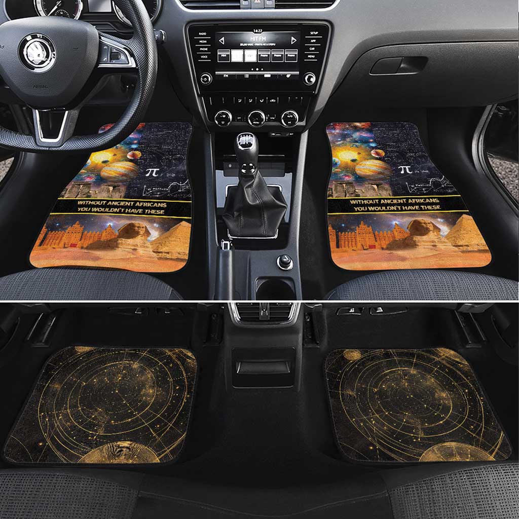 Afro Egyptian Pyramids Car Mats Ancient African Achievements Galaxy