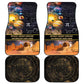 Afro Egyptian Pyramids Car Mats Ancient African Achievements Galaxy