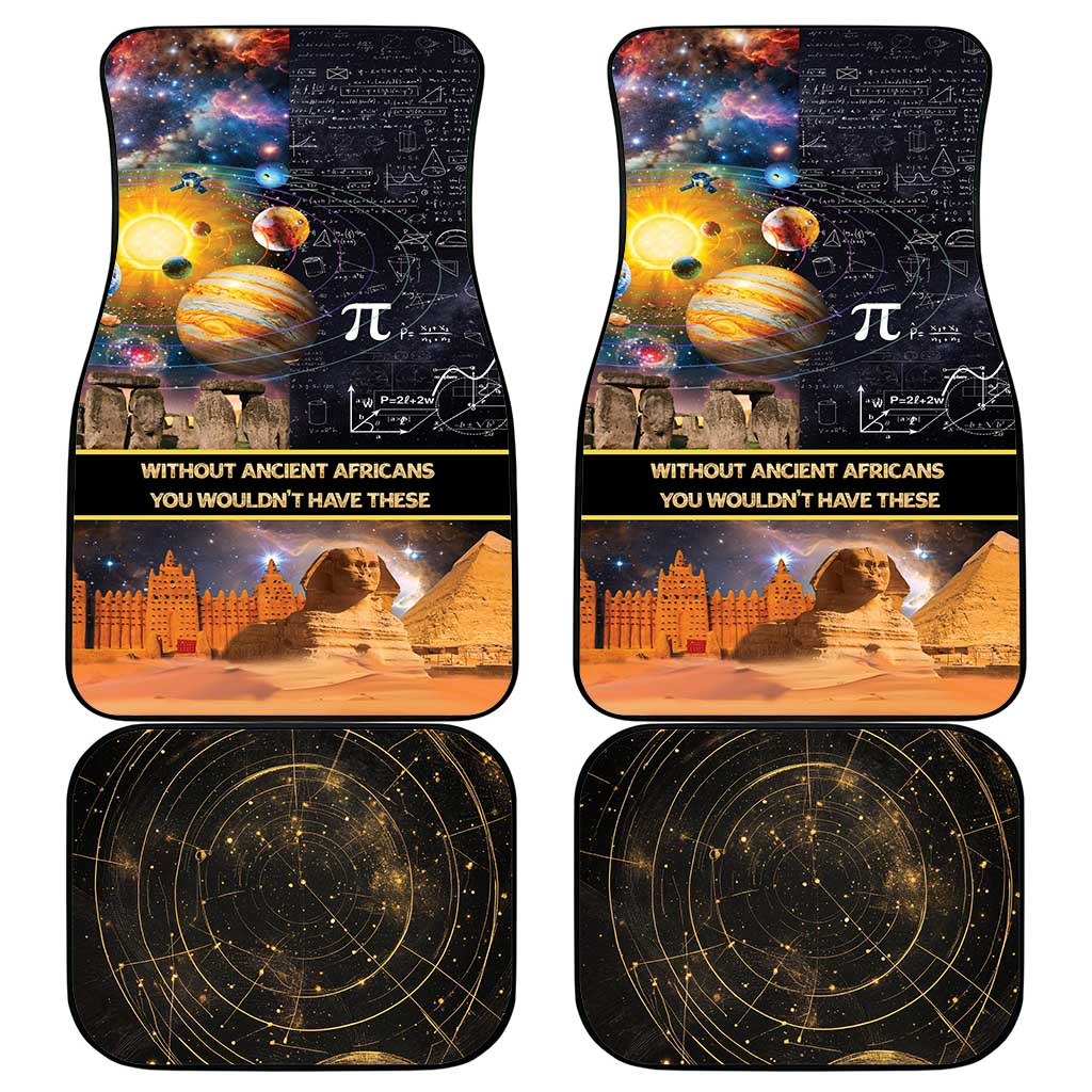 Afro Egyptian Pyramids Car Mats Ancient African Achievements Galaxy