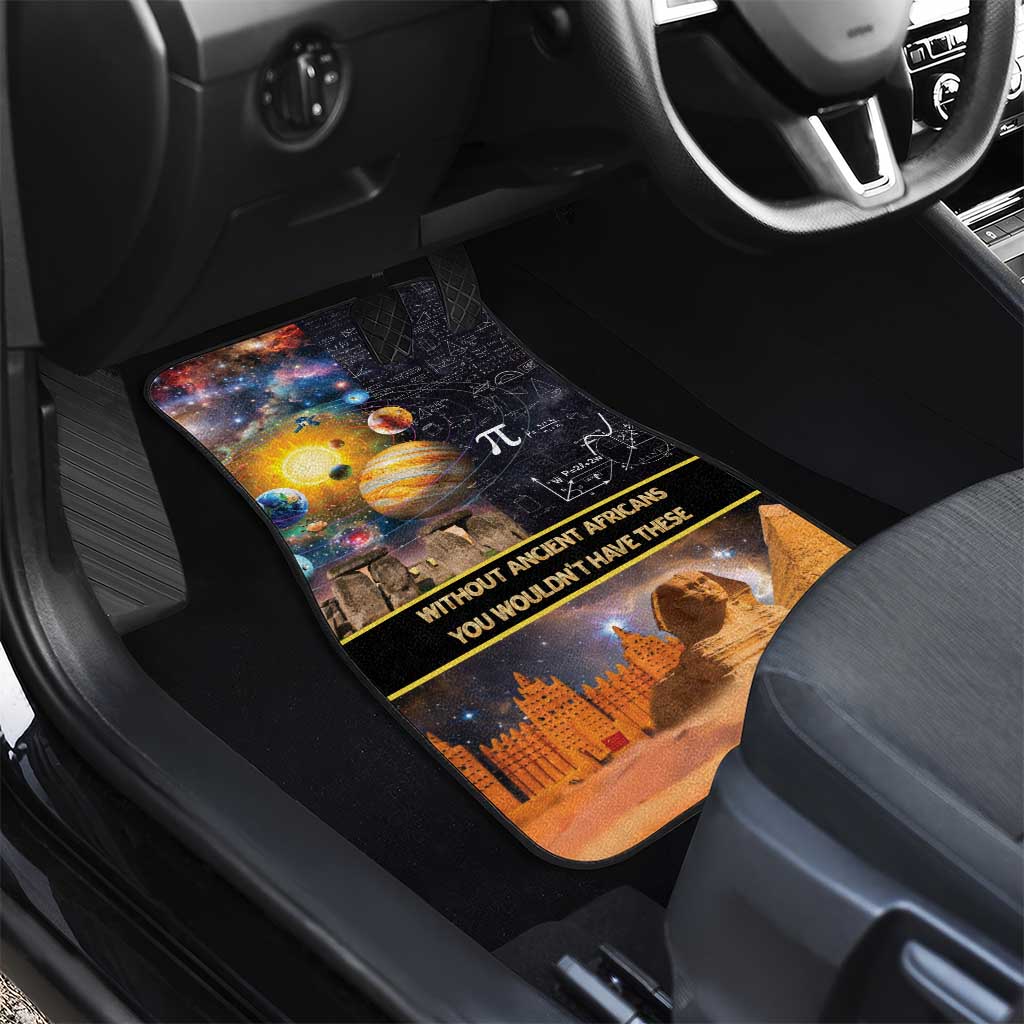 Afro Egyptian Pyramids Car Mats Ancient African Achievements Galaxy