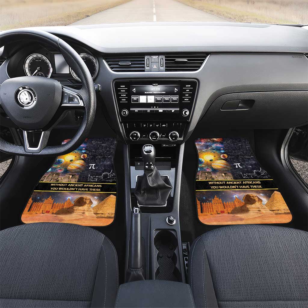 Afro Egyptian Pyramids Car Mats Ancient African Achievements Galaxy