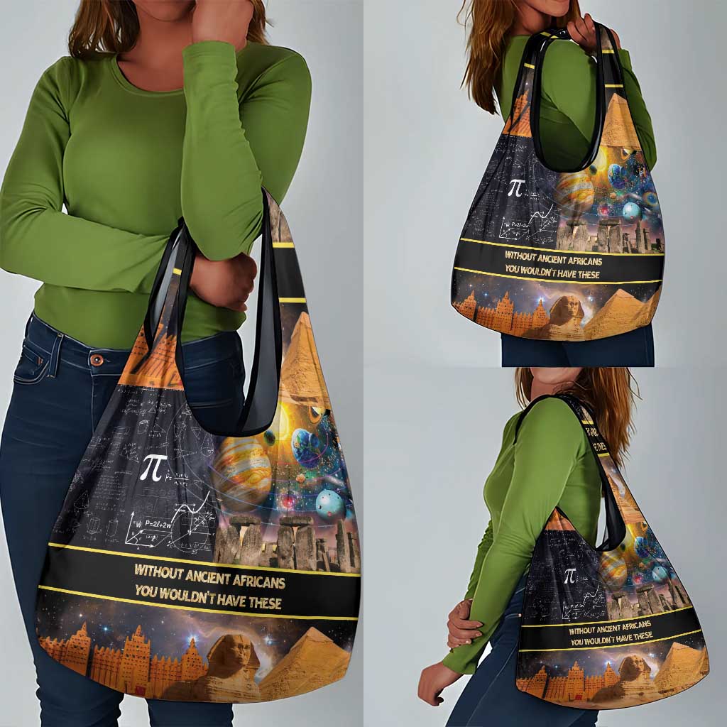 Afro Egyptian Pyramids Grocery Bag Ancient African Achievements Galaxy