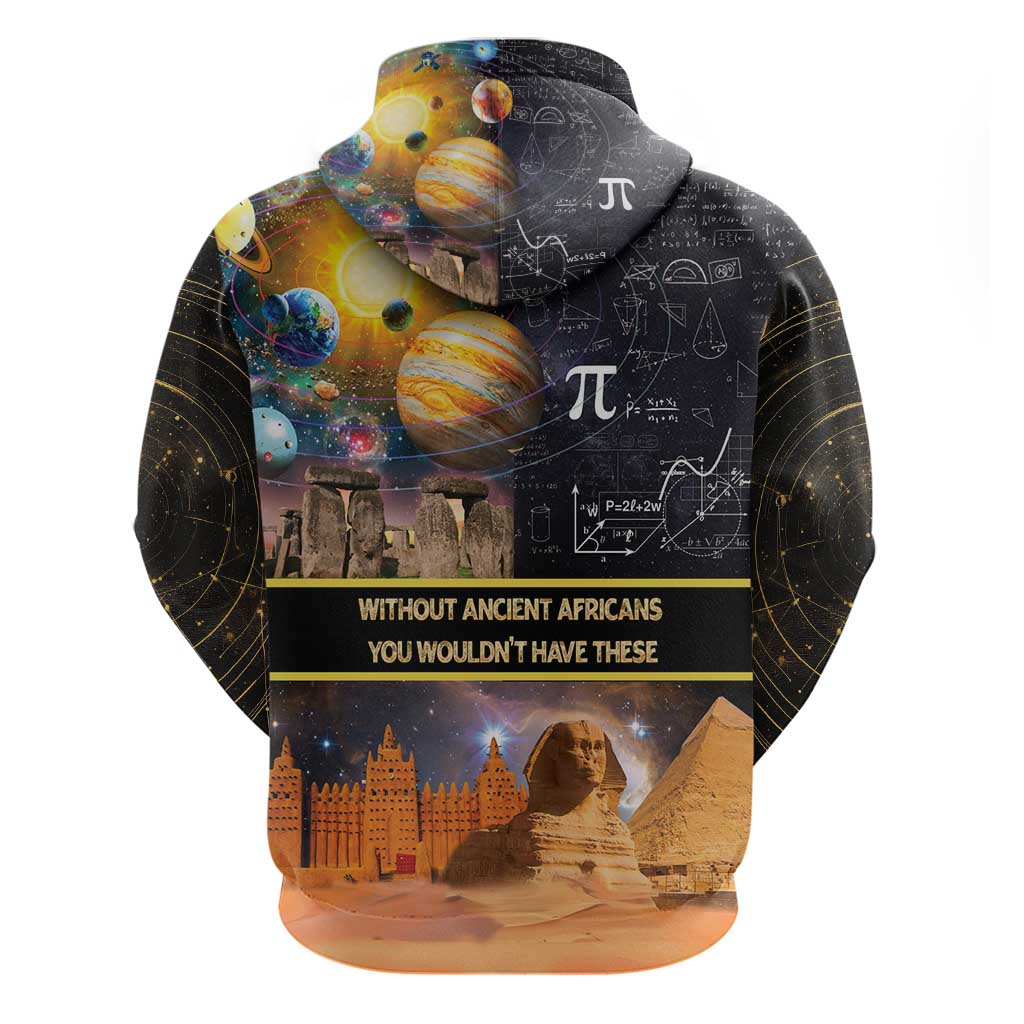 Afro Egyptian Pyramids Hoodie Ancient African Achievements Galaxy