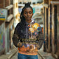 Afro Egyptian Pyramids Hoodie Ancient African Achievements Galaxy