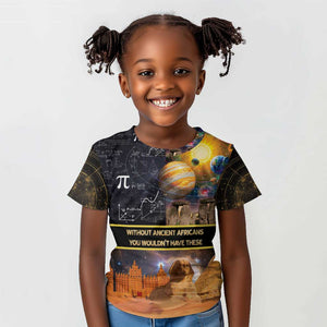 Afro Egyptian Pyramids Kid T shirt Ancient African Achievements Galaxy