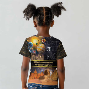 Afro Egyptian Pyramids Kid T shirt Ancient African Achievements Galaxy