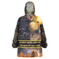 Afro Egyptian Pyramids Kid Wearable Blanket Hoodie Ancient African Achievements Galaxy