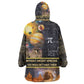 Afro Egyptian Pyramids Kid Wearable Blanket Hoodie Ancient African Achievements Galaxy