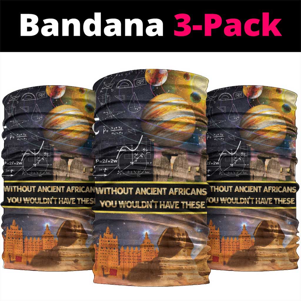 Afro Egyptian Pyramids Neck Gaiter Ancient African Achievements Galaxy DT04
