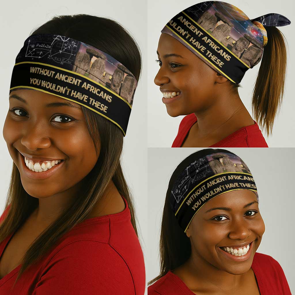 Afro Egyptian Pyramids Neck Gaiter Ancient African Achievements Galaxy DT04
