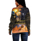 Afro Egyptian Pyramids Off Shoulder Sweater Ancient African Achievements Galaxy