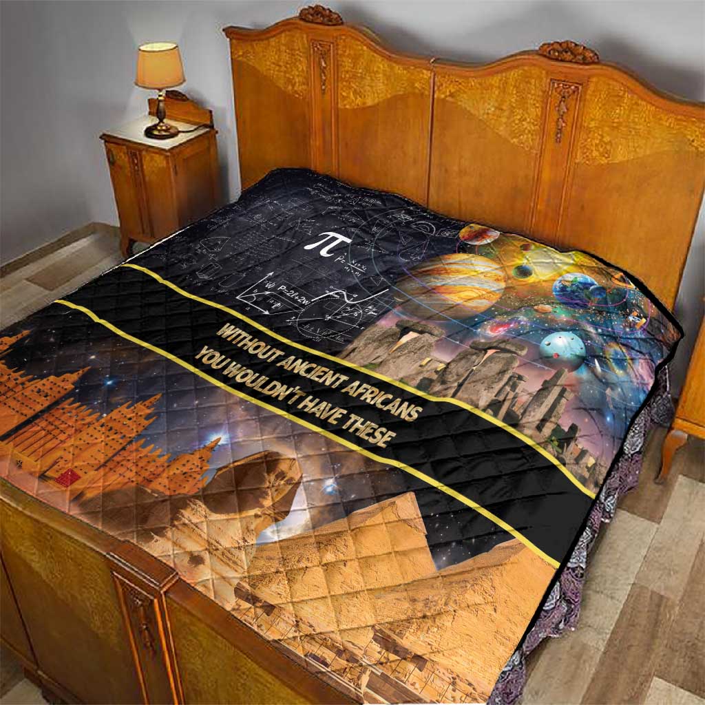 Afro Egyptian Pyramids Quilt Ancient African Achievements Galaxy