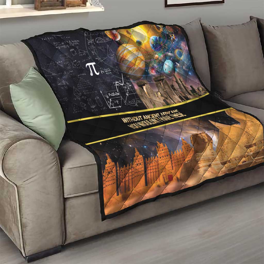 Afro Egyptian Pyramids Quilt Ancient African Achievements Galaxy