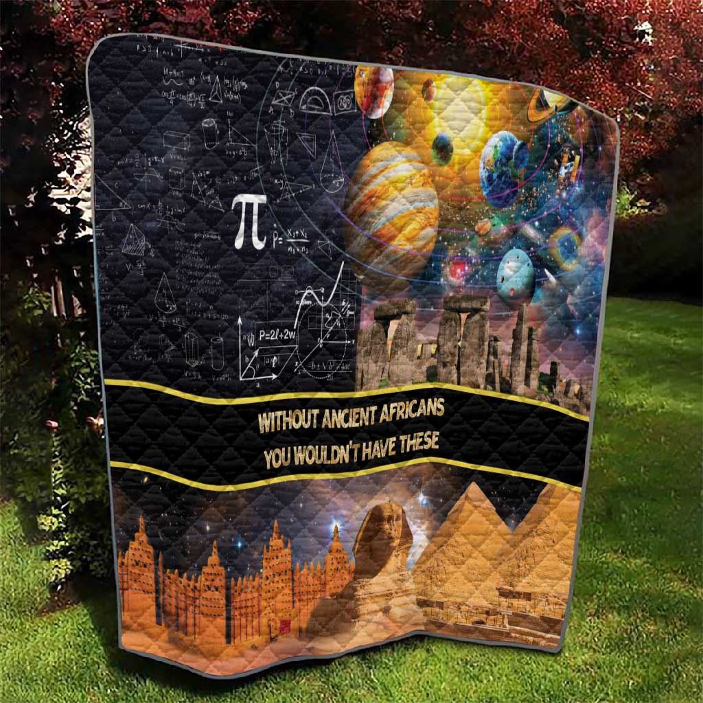 Afro Egyptian Pyramids Quilt Ancient African Achievements Galaxy