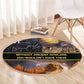 Afro Egyptian Pyramids Round Carpet Ancient African Achievements Galaxy