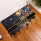 Afro Egyptian Pyramids Rubber Doormat Ancient African Achievements Galaxy