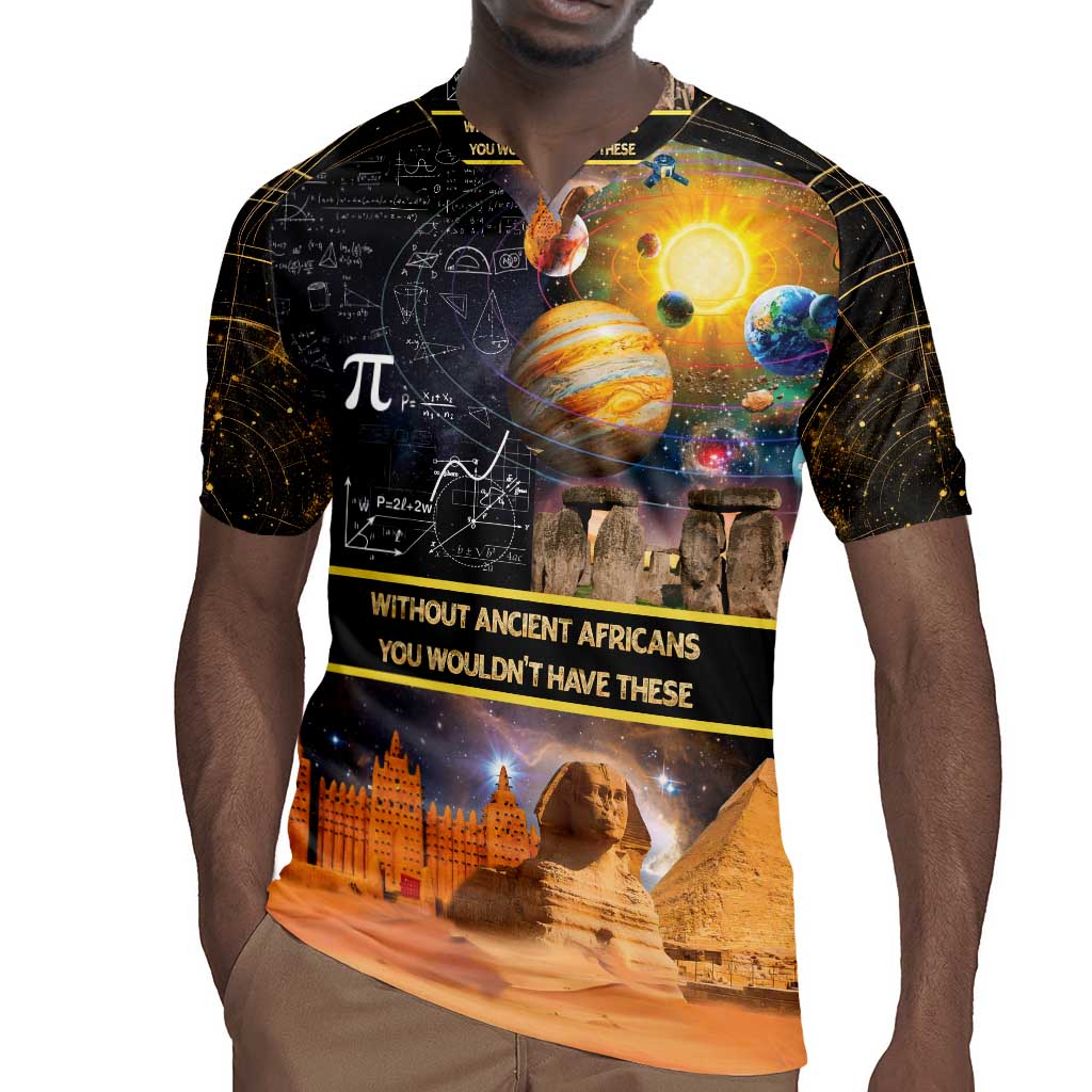 Afro Egyptian Pyramids Rugby Jersey Ancient African Achievements Galaxy